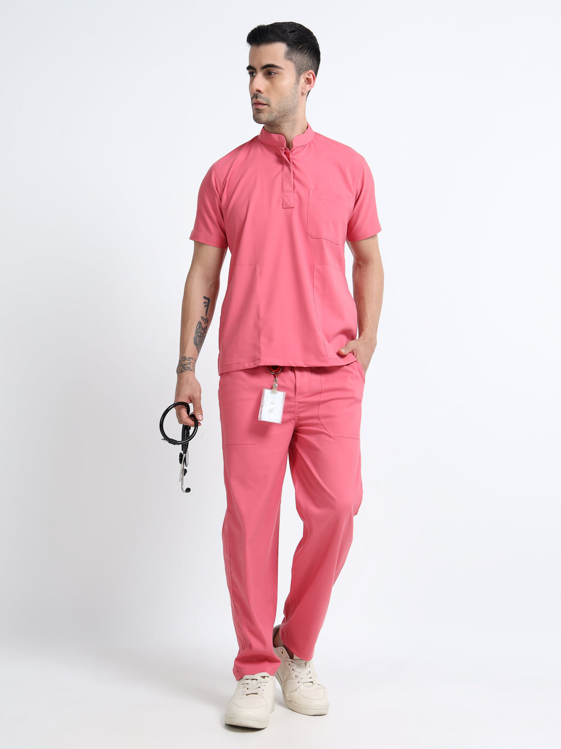 Male healthcare professional wearing Scrubmode scrubs for daily medical work