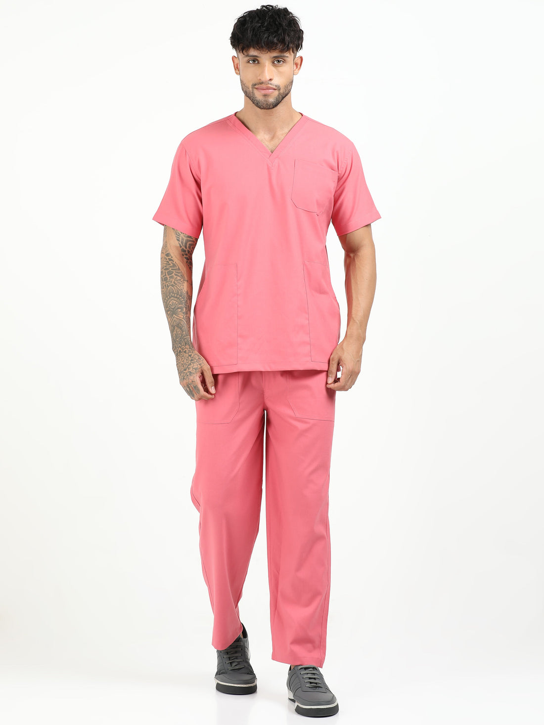2-way stretch scrubs designed for comfortable long hospital shifts